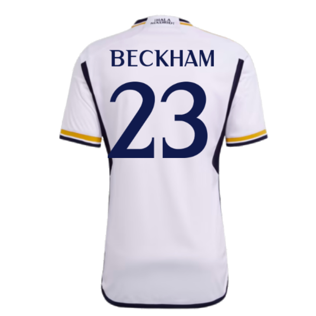 2023-2024 Real Madrid Home Stylish Football Shirt (Beckham 23)