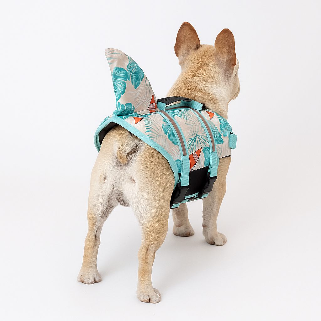 Cozy Frenchie Shark Vest Sail Boat Print Perfect Summer Dog Outfit fo...