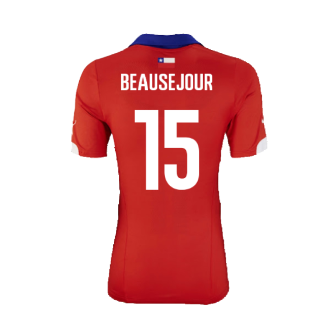 Chile 2014-15 Home Shirt ((Excellent) XL) (Beausejour 15)