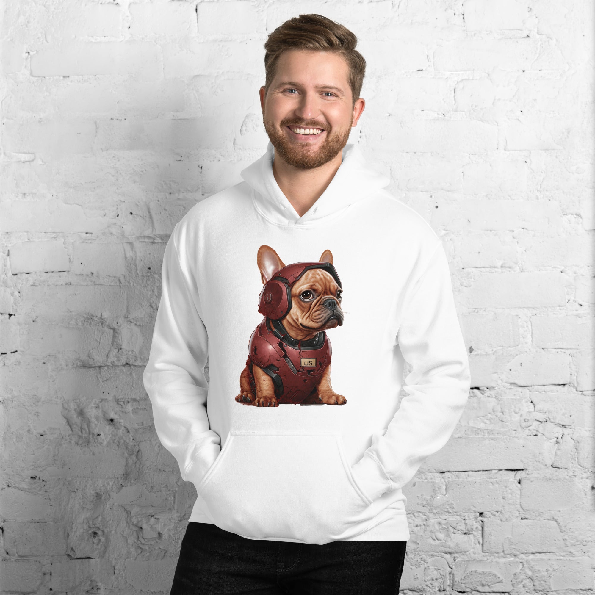 Frenchie Fanfare Unisex Hoodie: For the Ultimate Dog Lover