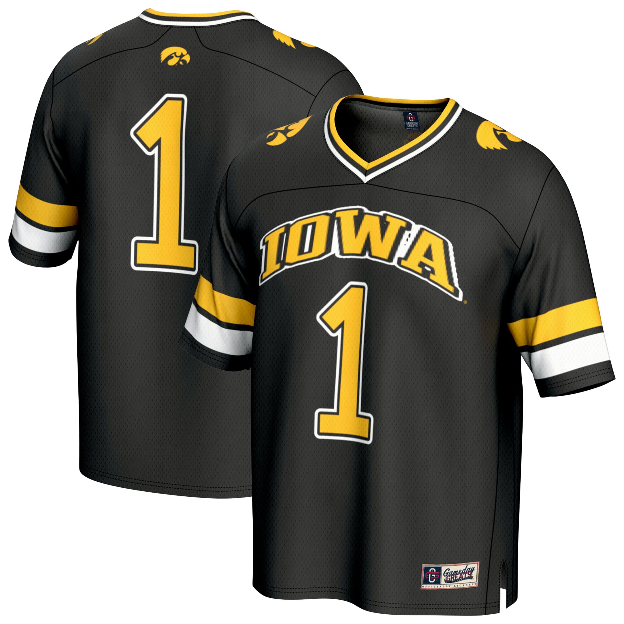 Iowa Hawkeyes GameDay Greats Youth Lightweight Collegiate Football Fashion Jersey - Black
