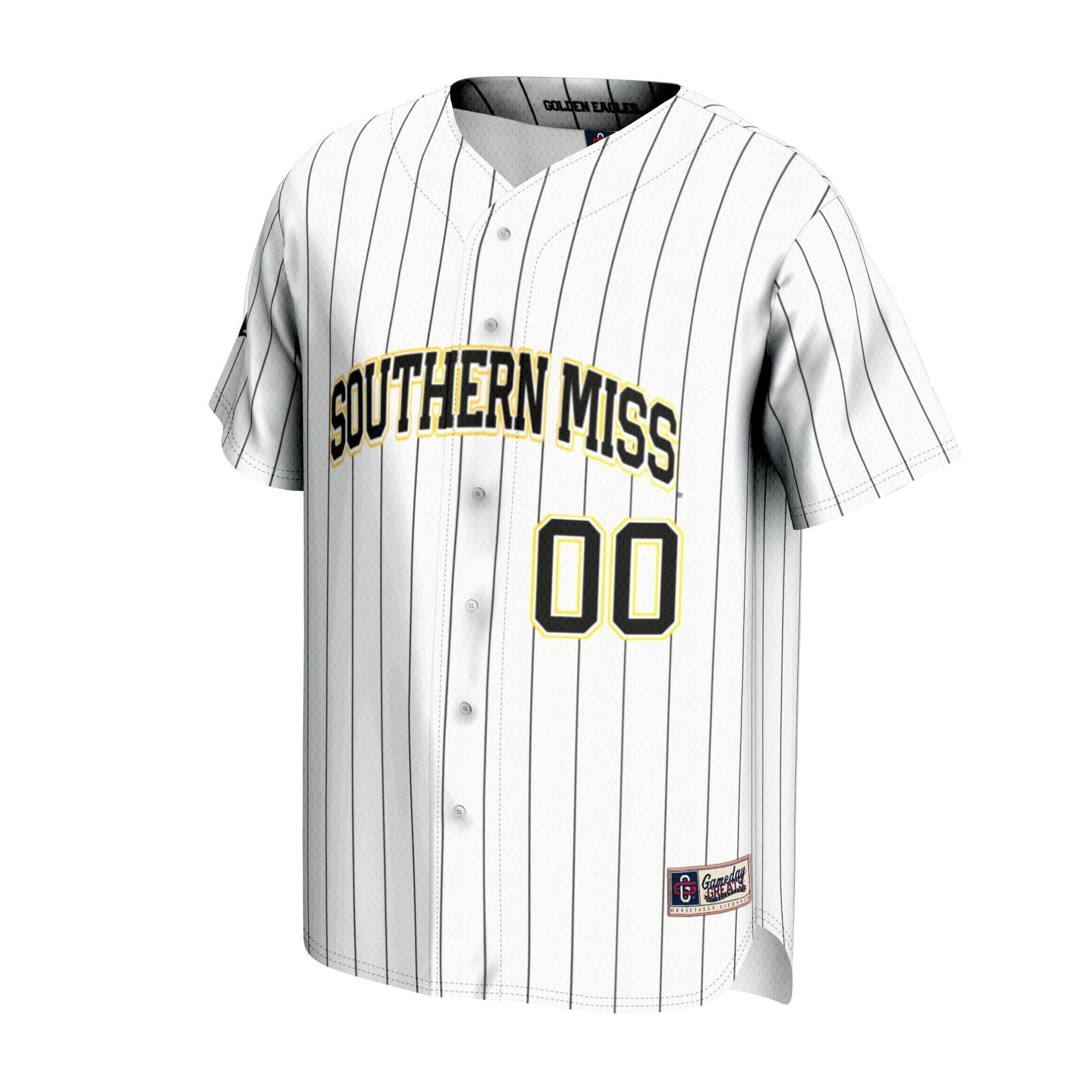 Southern Miss Golden Eagles GameDay Greats Youth NIL Pick-A-Player Lightweight Baseball Jersey - White