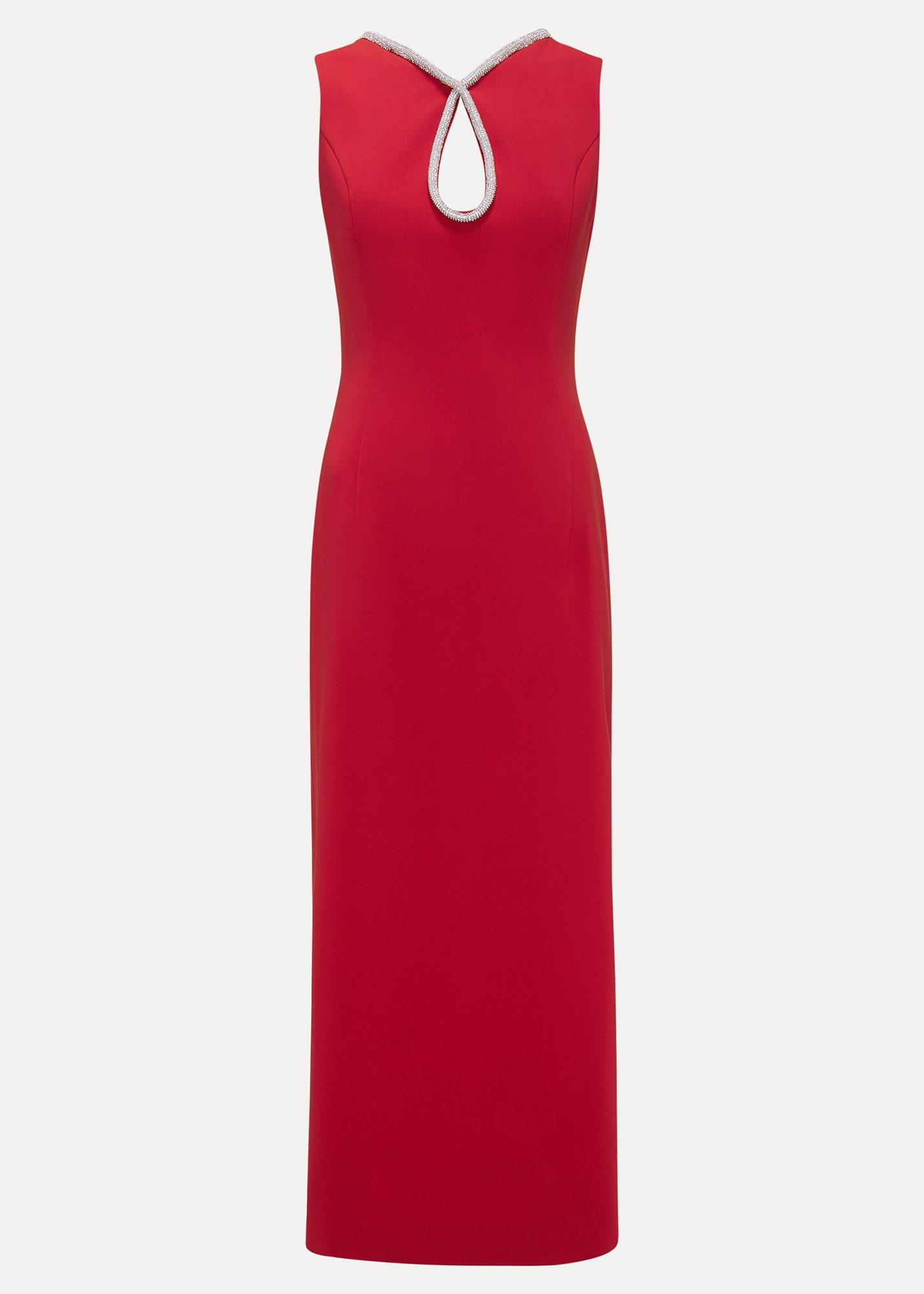Milia Red Diamante Maxi Dress