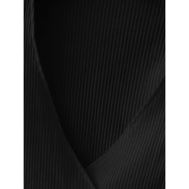 Knitted Ribbed Wrap Top OP4463