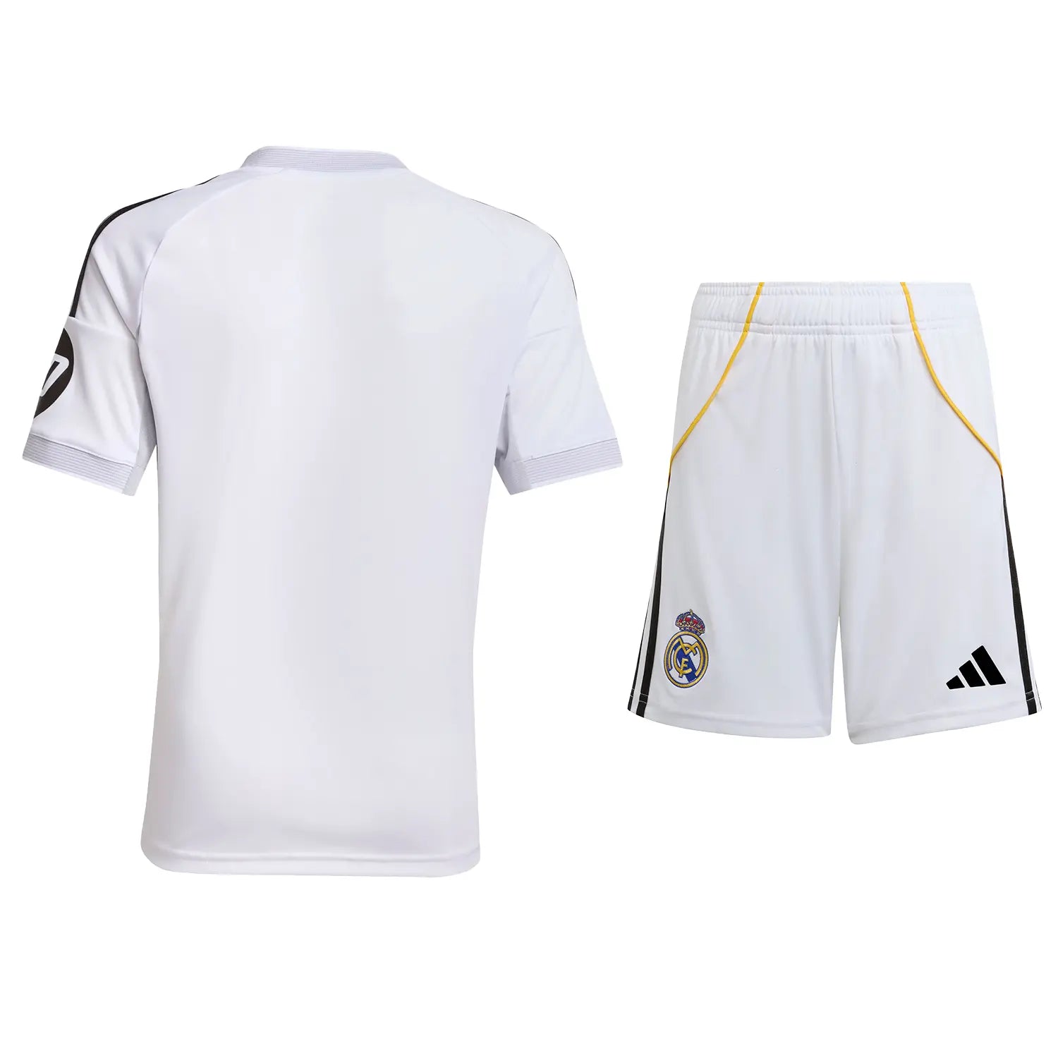 Kid's Real Madrid Home Soccer Jersey Kit(Jersey+Shorts+Socks) 2025/26A