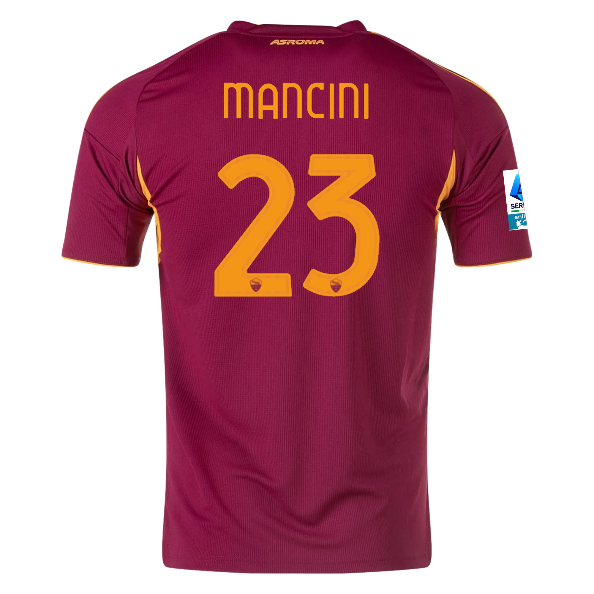 AS Roma Mancini 2025-2026 Ser Home Jersey – Authentic Shirt
