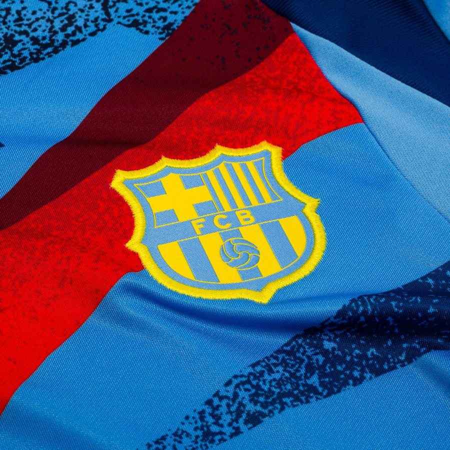 [EFKS] Barcelona Dri FIT Strike Drill Pre Match University Blue/Opti Training Yellow