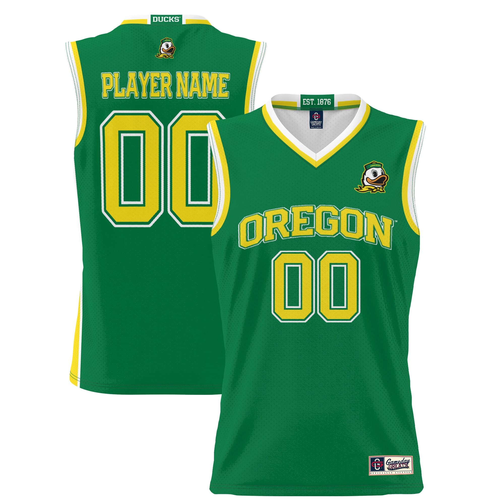 Oregon Ducks GameDay Greats Youth NIL Pick-A-Player Lightweight Women's Basketball Jersey - Green