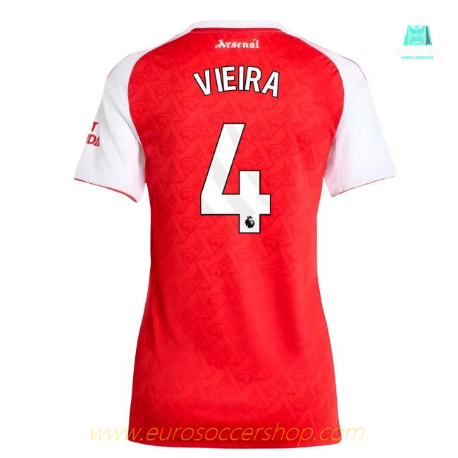 2025-2026 Arsenal Home Shirt (Womens) (Vieira 4)