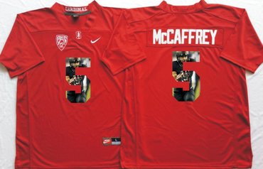 Men's None Red 2024 breathable Christian Mc #5 game jersey Jersey
