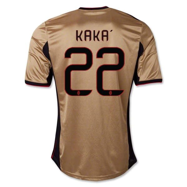 Professional Grade 1314 AC Milan 22 KAKA Third Golden Jersey