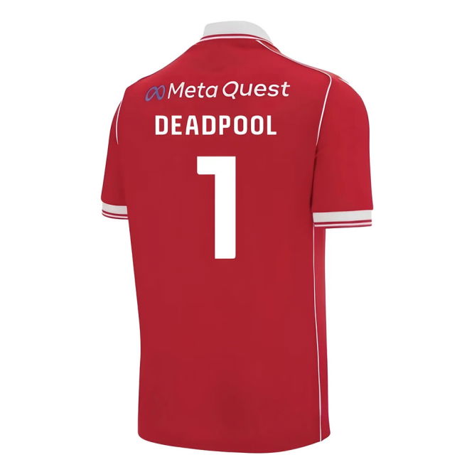 Licensed 2025-2026 Wrexham Home Shirt (Kids Size) (Deadpool 1)