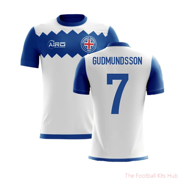 [LK] 2025/26 Iceland Airo Away Shirt (Gudmundsson 7) - Kids
