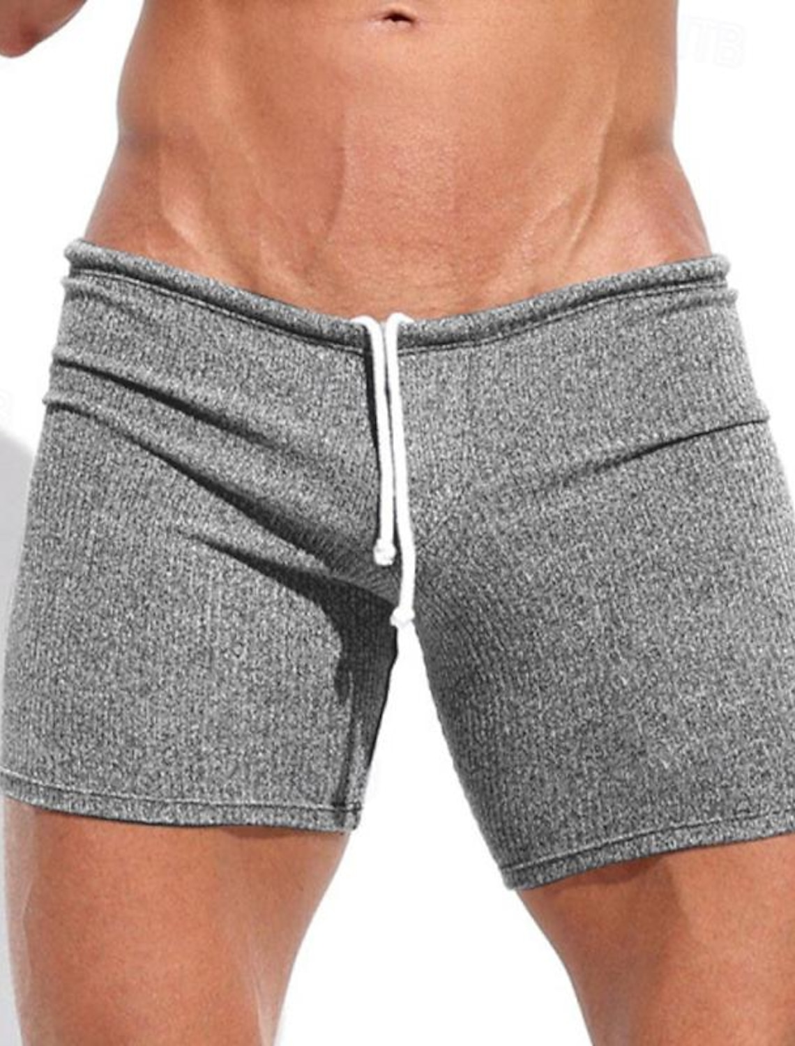 Men's Bermuda Shorts Sweat Shorts Shorts Drawstring Elastic Waist Plain Comfort Sports Short Daily Gym Yoga Athleisure Khaki White Micro-elastic