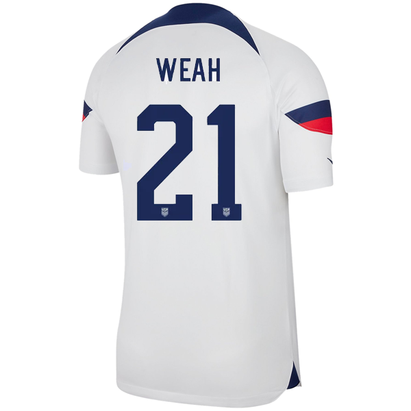 USA Timothy Weah 2022-2023 Home Jersey –  Player Version S
