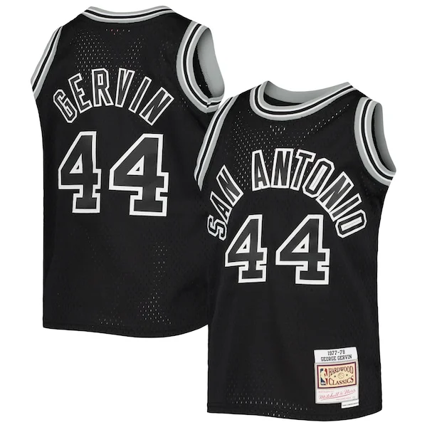 George Gervin SAS Swingman Jersey - modern Basketball - Black