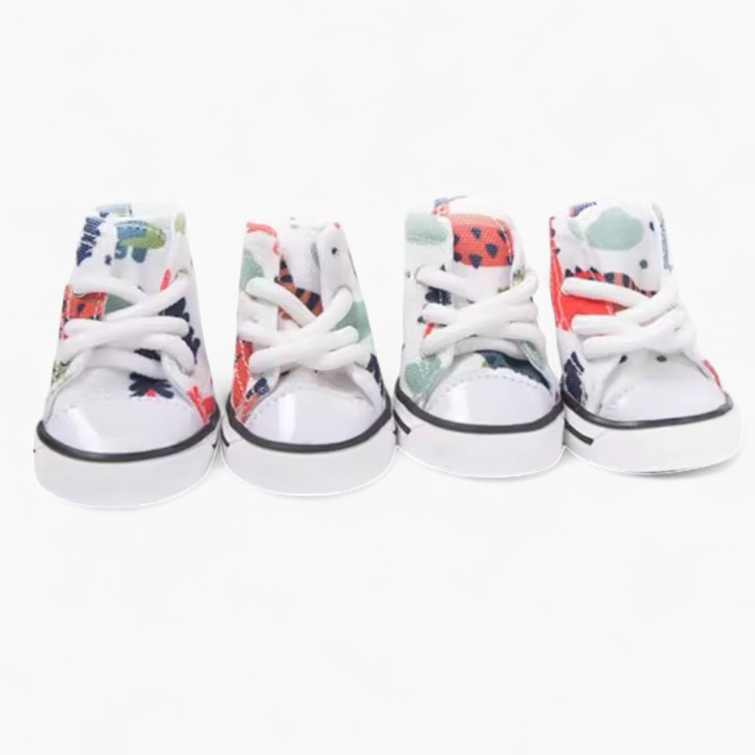 French Bulldog Frenchie Canvass Boots – Adjustable Rubber Sneaker Style