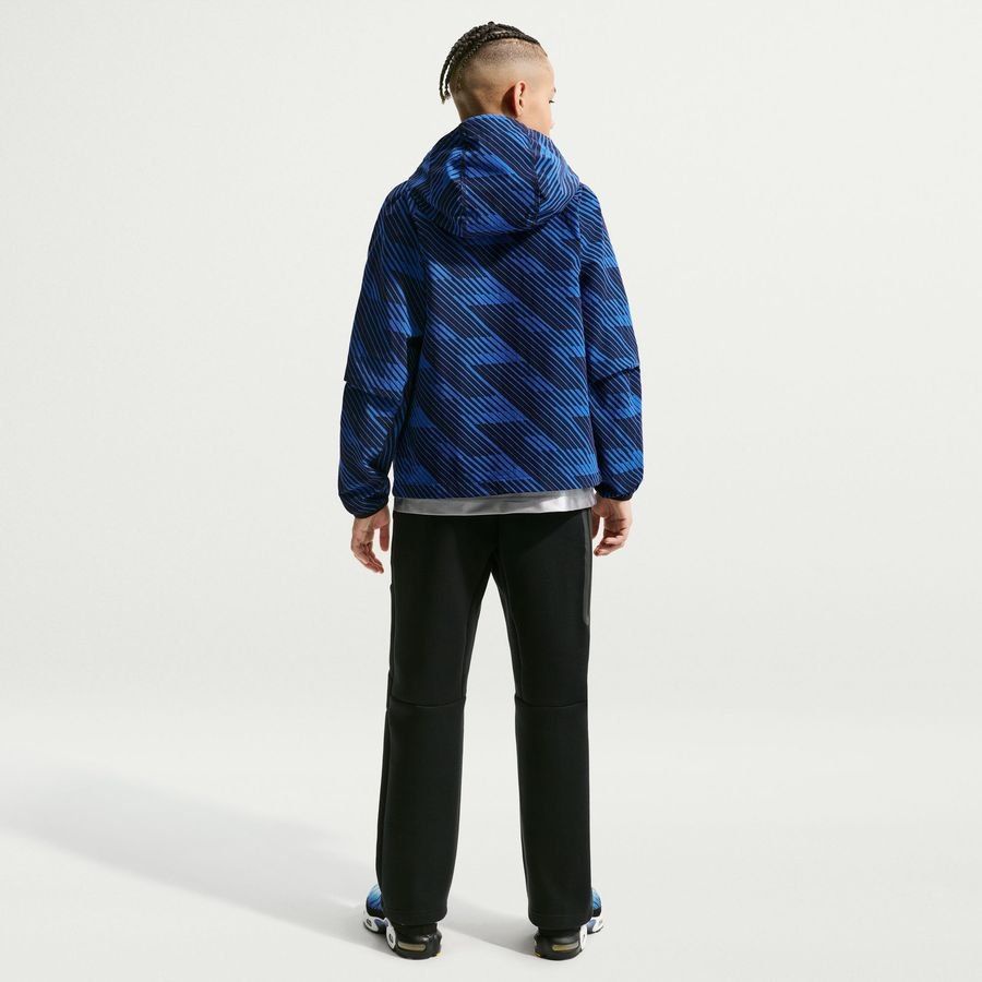 France Jacket Tech Woven FZ World Cup 2026 - Game Royal/Metallic Copper Kids