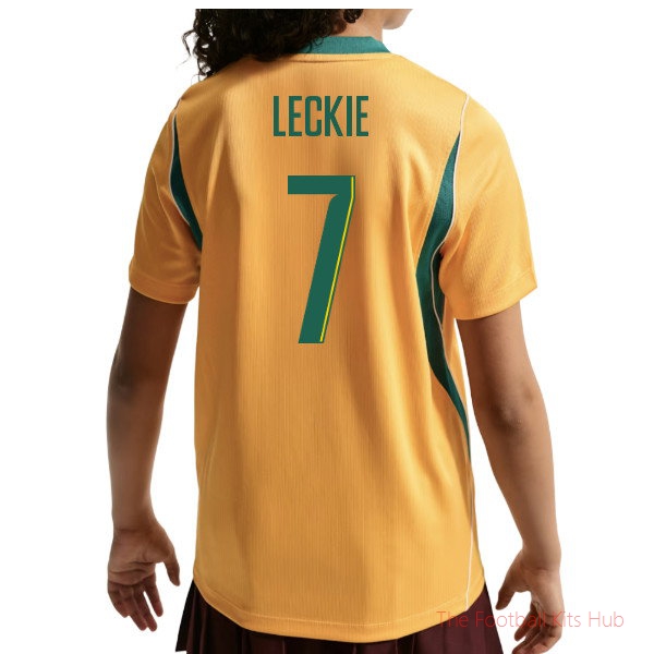 Australia 2026-2027 Home Shirt Leckie #7 Junior Soccer Jersey