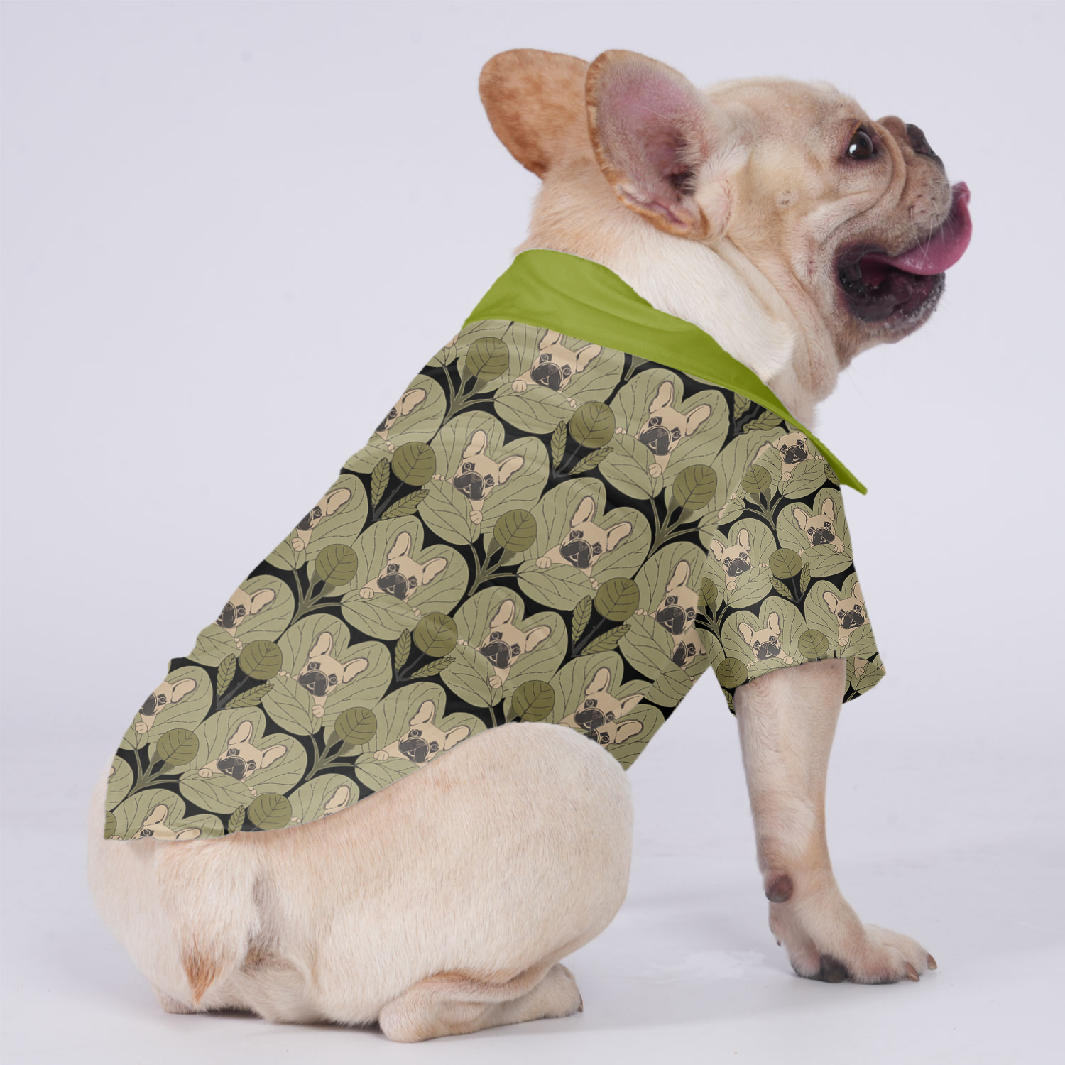 Street-Ready Shadow - Hawaiian Shirt For Frenchies for Daily Life