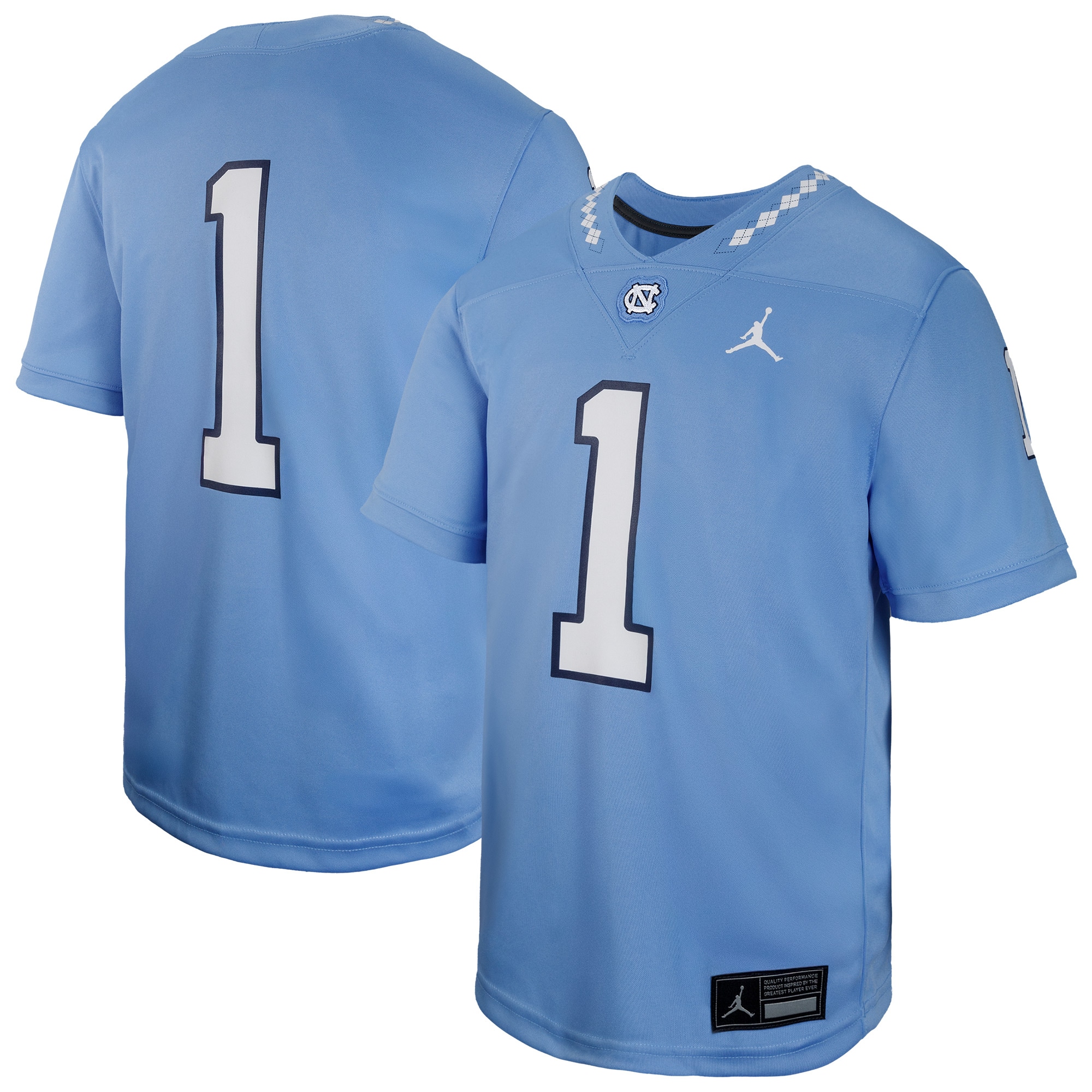 [NJP] Women's North Carolina Tar Heels Untouchable Replica Game Jersey - Carolina Blue