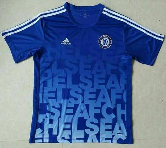 Advanced Fabric Chelsea Blue 2016-17 Pre-Match Training Shirt