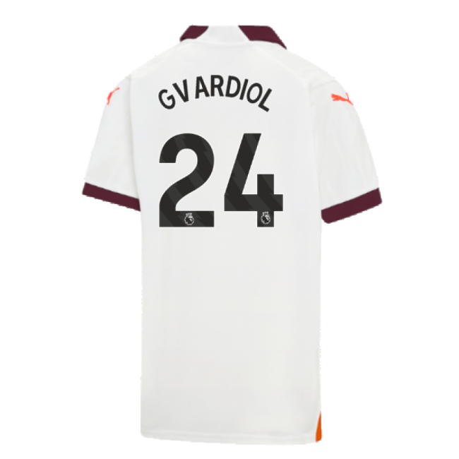 Top Tier Licensed Football Man City Away Shirt Kids Gvardiol #24 2...