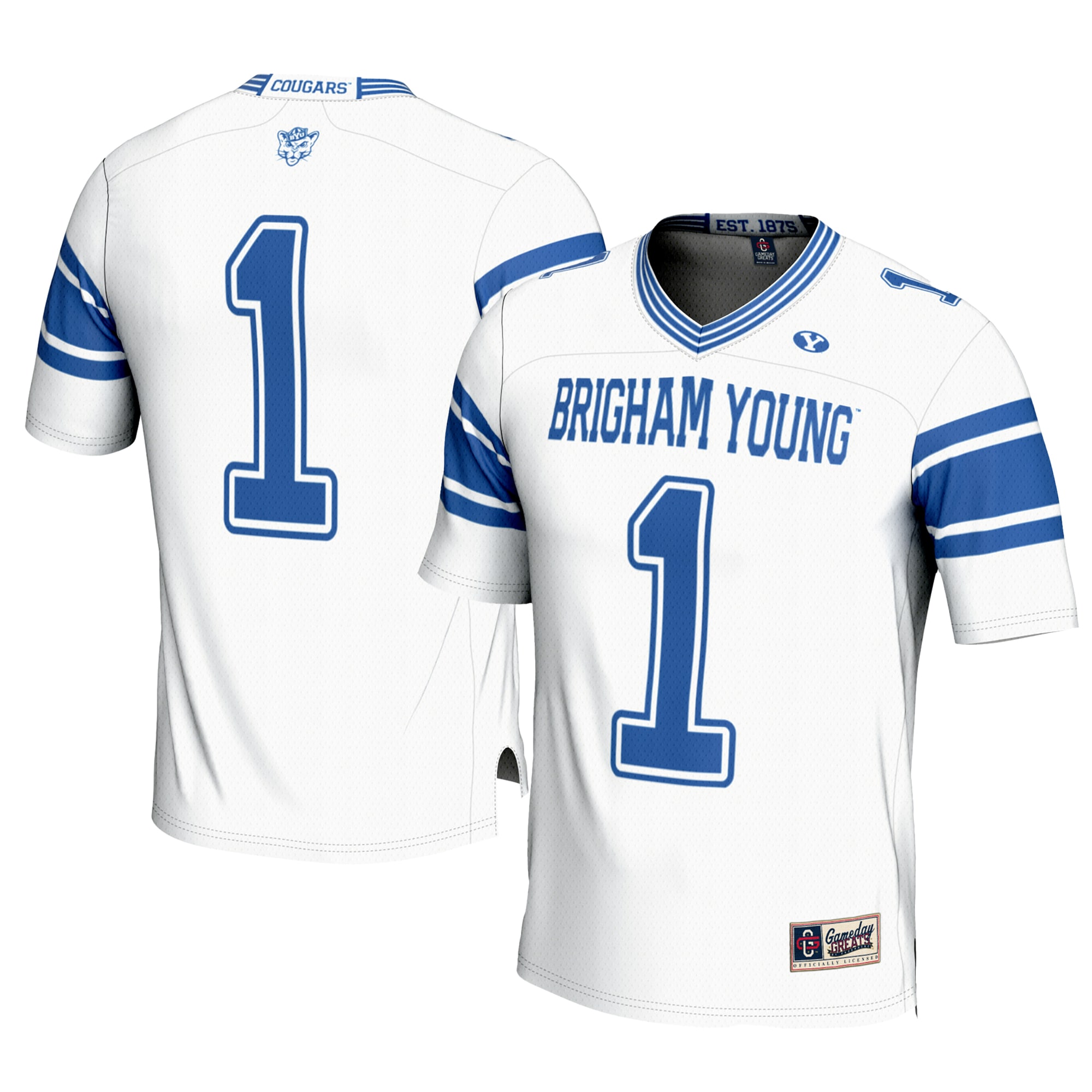 #1 BYU Cougars GameDay Greats Youth 2026 Season Football Jersey - White