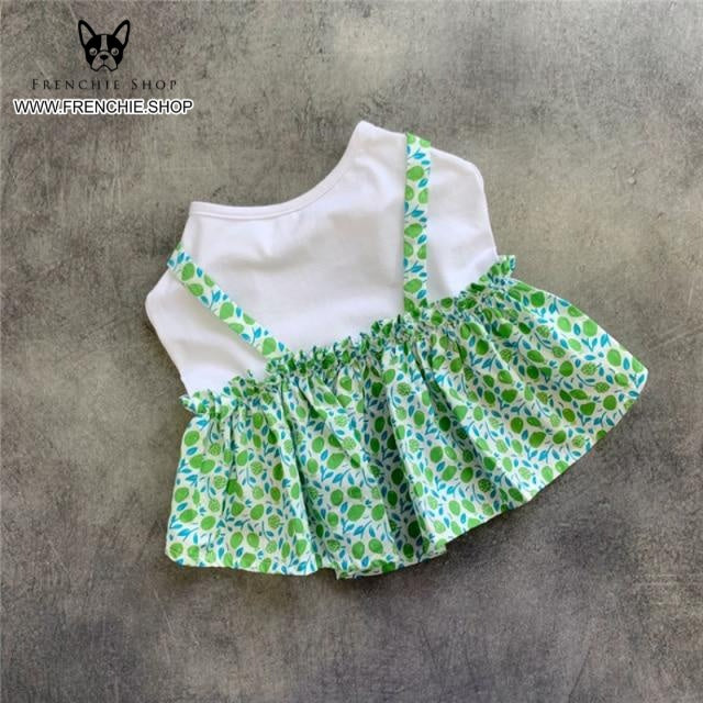 Frenchie Summer Dress Floral Design (W308)