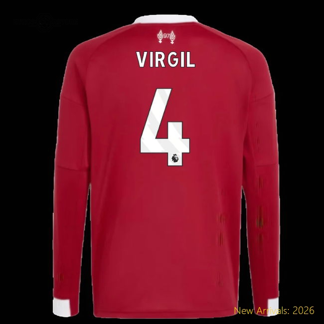 Liverpool 2024-25 Home Fan Version For Kids (Virgil Soccer Jersey
