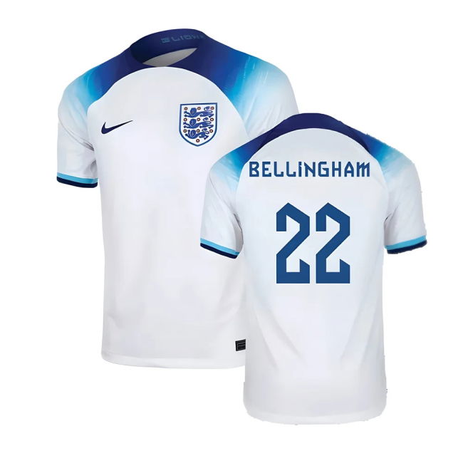 Bellingham 22 Genuine Copy England Home Supporter Shirt for Adults