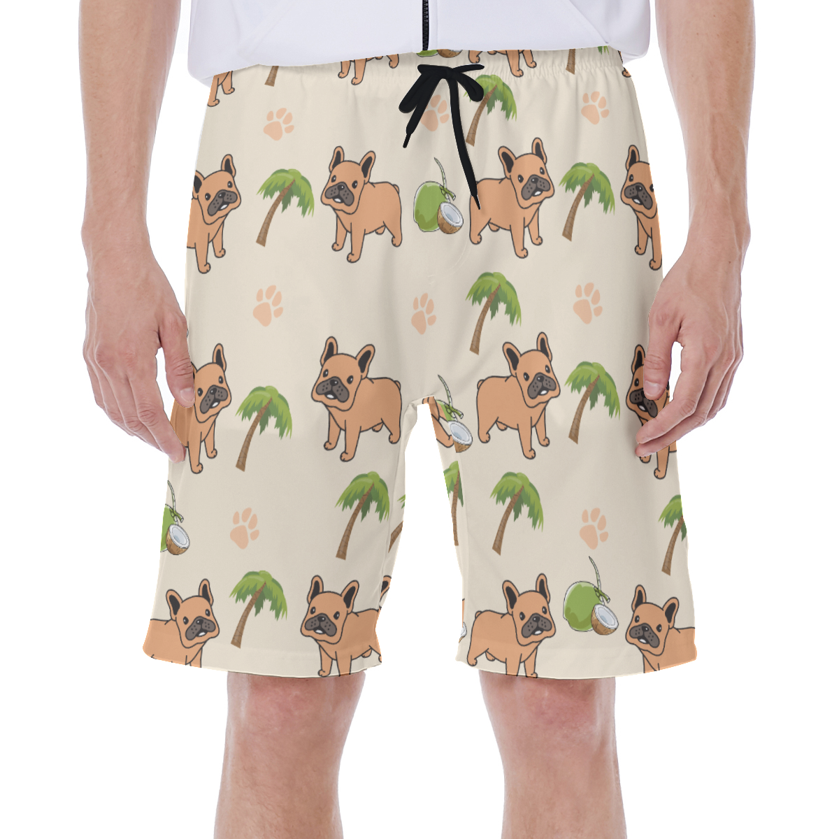 French Bulldog Apollo - Bulldog Men's Beach Shorts Dog Supplies