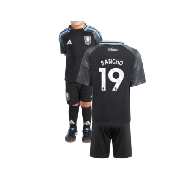 Aston Villa Away Mini Kit 2025-2026 Game Wear Jersey
