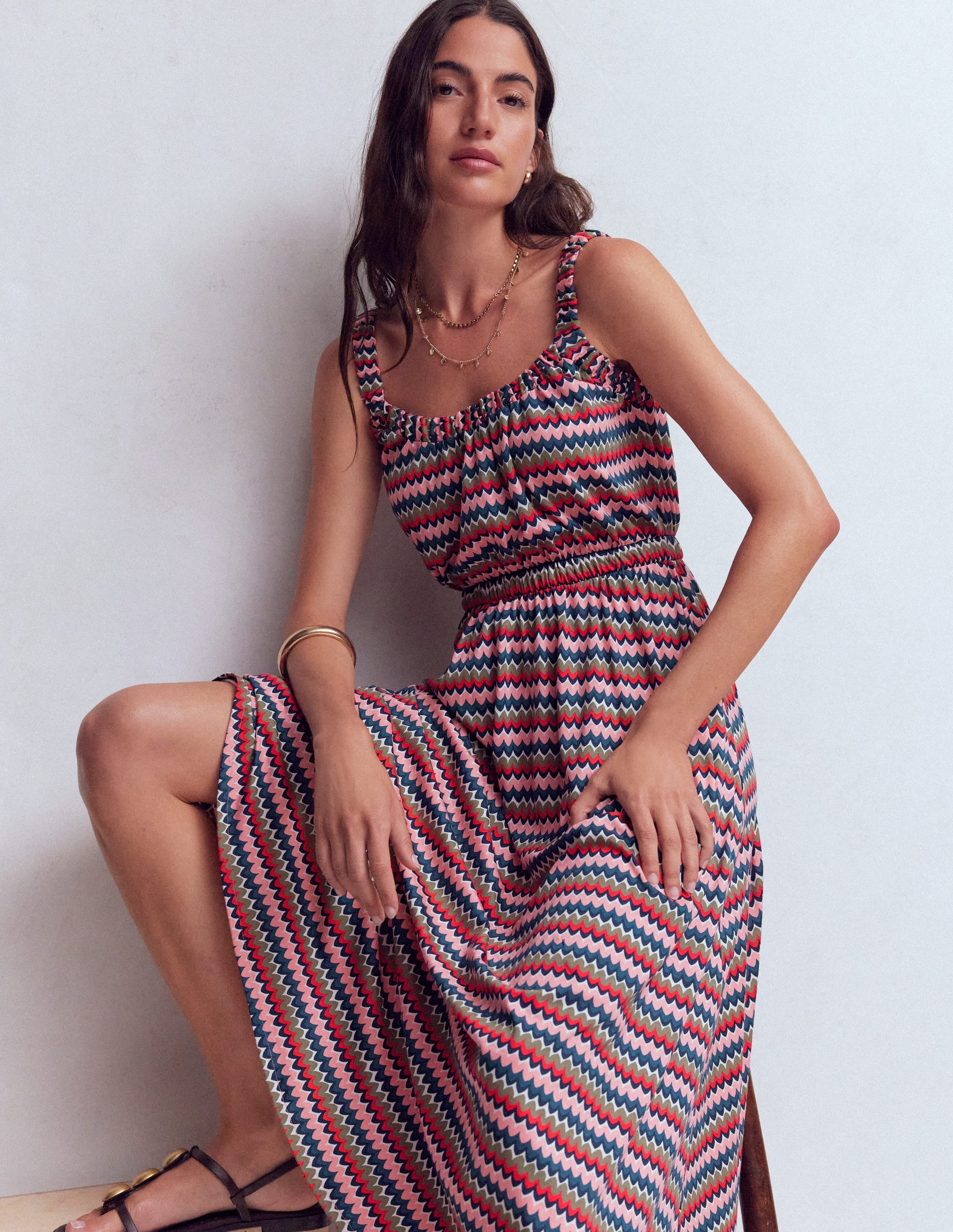 Scoop Neck Jersey Dress
