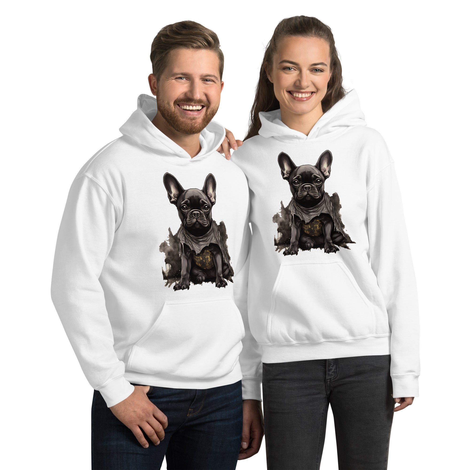 Everyday Unisex Frenchie Delight Hoodie: Essential Comfort For Dog Lo...