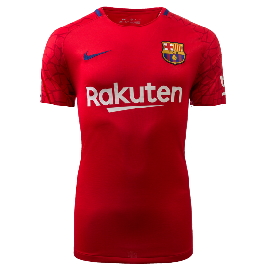 Barcelona Goalkeeper 201718 Red Soccer Jersey Shirt - Official