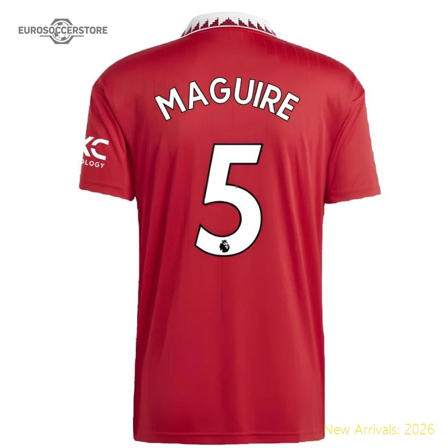 Premium-grade 2022-2023 Man Utd Home Shirt (maguire 5) - Authentic Design