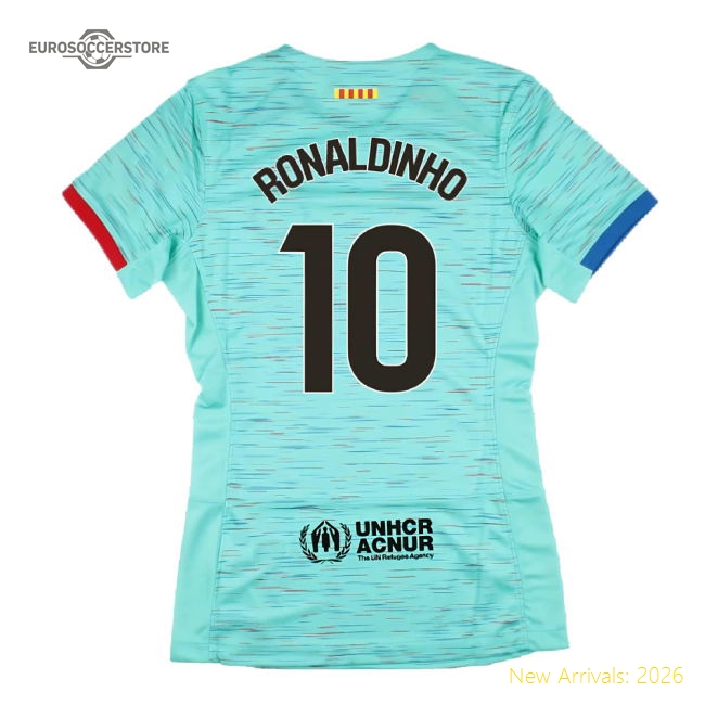 Modern Football Team Womens Ronaldinho Jersey 2023-2024 Stretchy