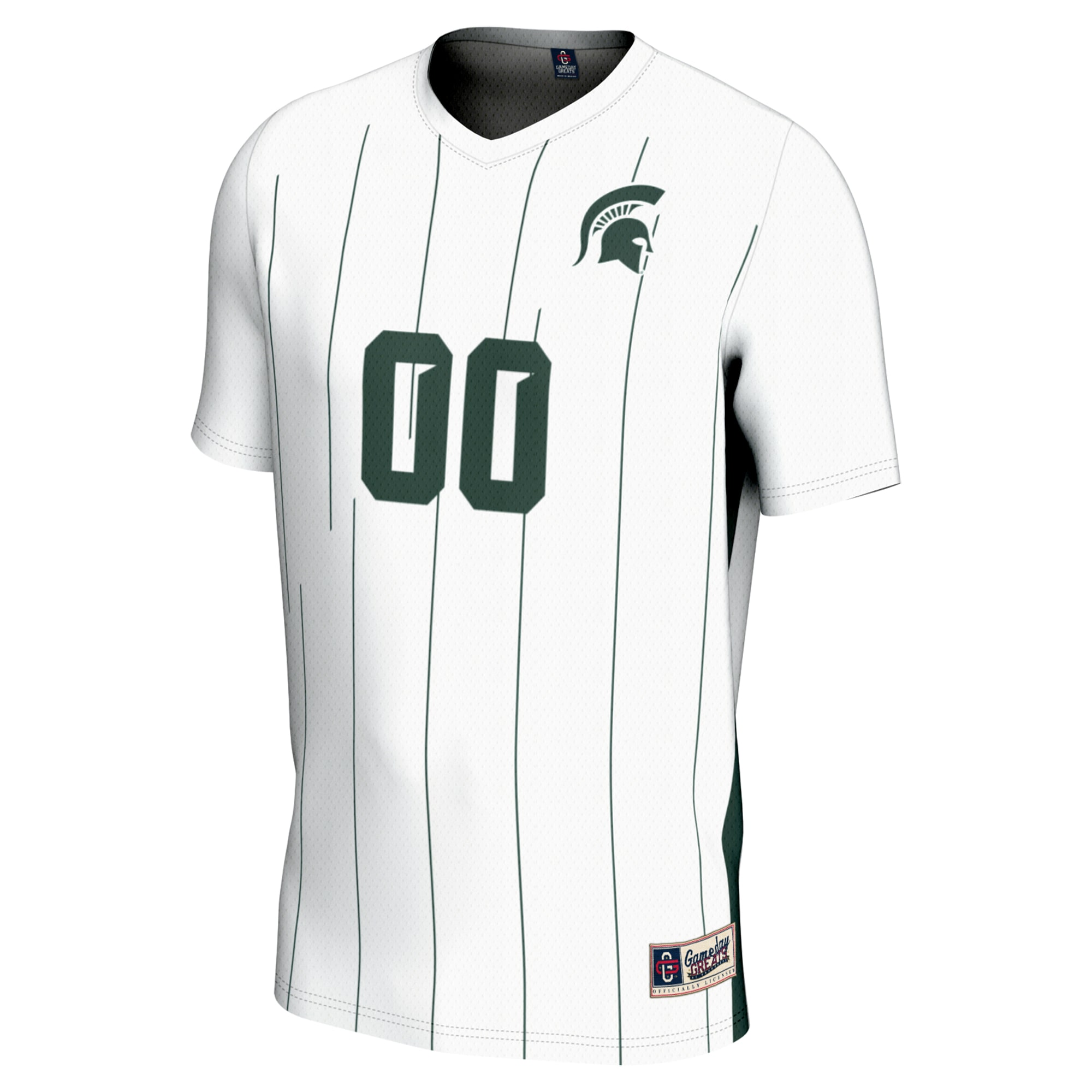 [LK] Michigan State Spartans GameDay Greats Unisex Youth NIL Pick-A-Player Lightweight Collegiate Men's Soccer Fashion Jersey - White
