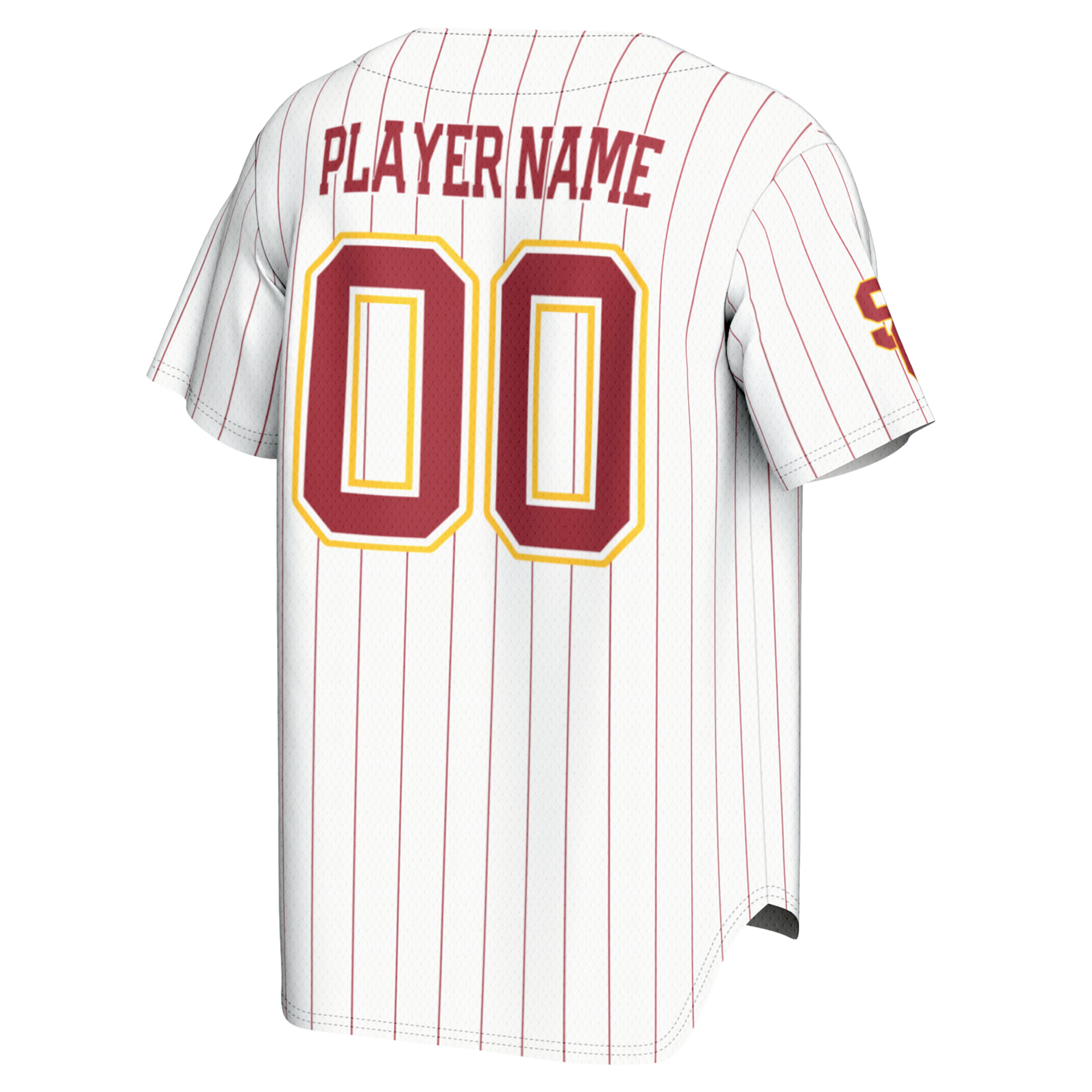 [NJP] USC Trojans GameDay Greats NIL Pick-A-Player Baseball Lightweight Jersey - White