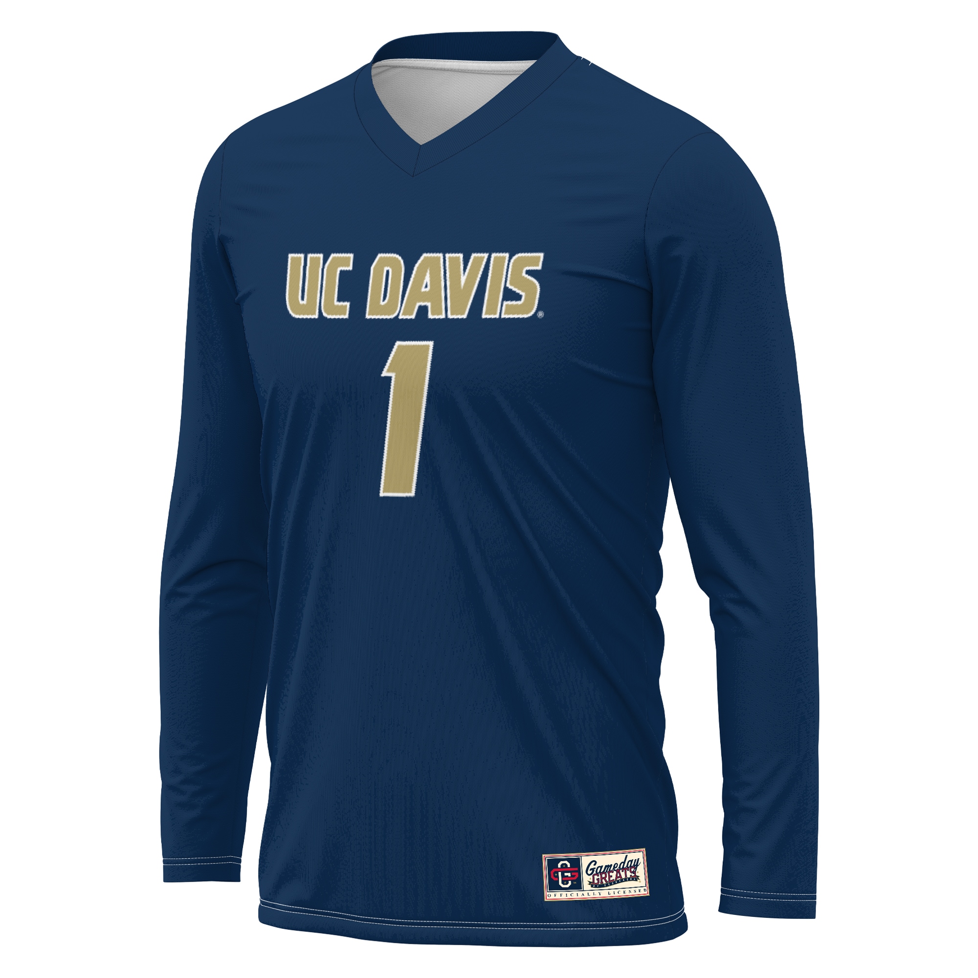 [NJP] UC Davis Aggies GameDay Greats Unisex Lightweight Collegiate Volleyball Fashion Jersey - Navy