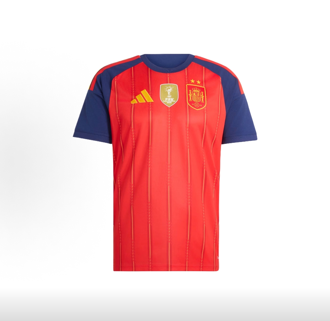 2026 World Cup Champions Spain Home Authentic Player Version 2-Star Quick Dry Slim Striped Men Soccer Jersey Spain Climacool  Men Women Youth