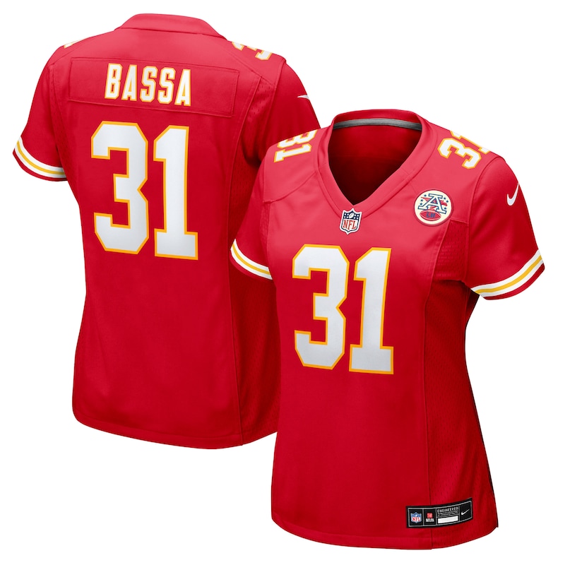 None Jeffrey Bassa Champion KC Chiefs Official Jersey for NFL Fans