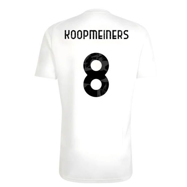 Juve Juventus Training Tee White Koopmeiners #8 Ultra Comfort Dedi...