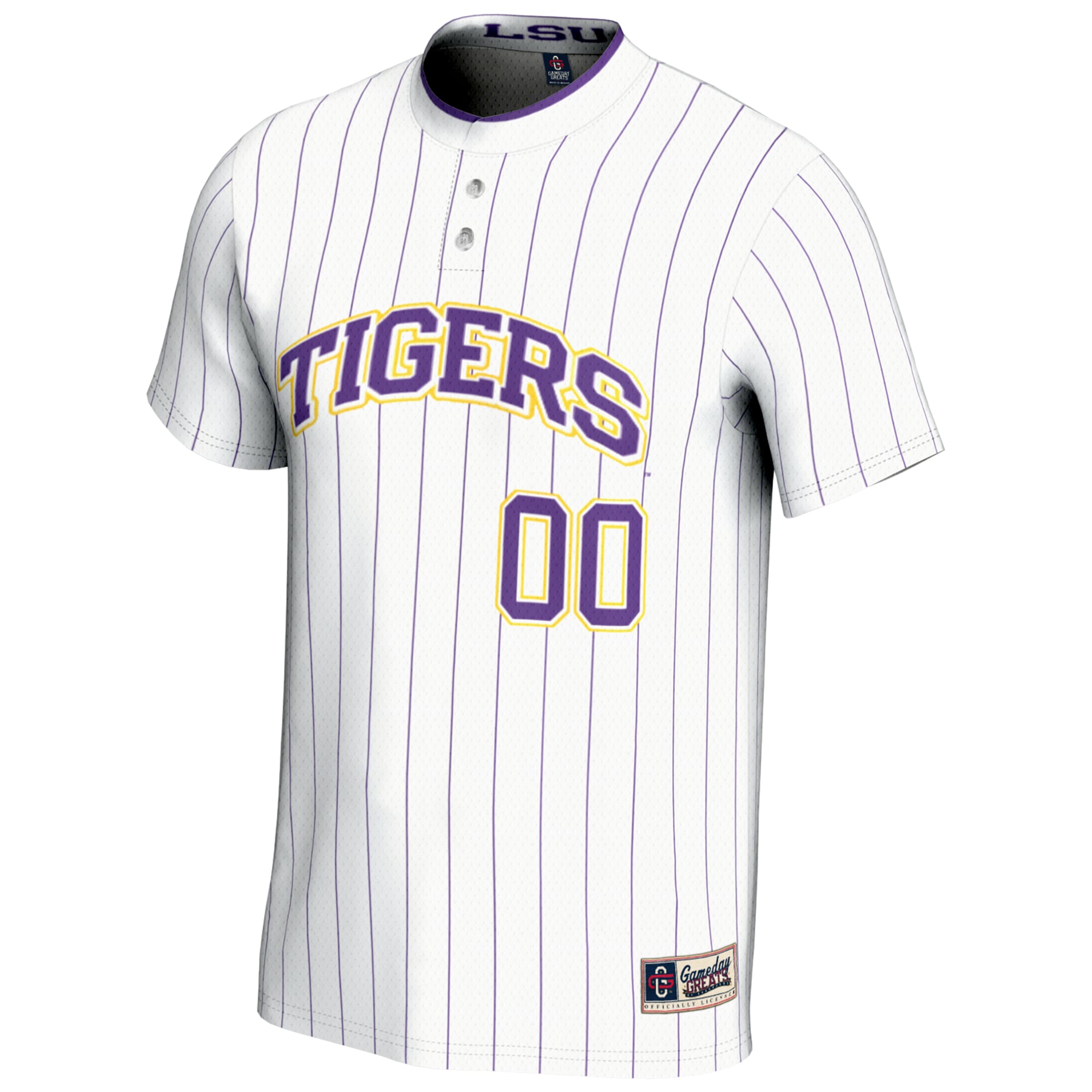 LSU Tigers GameDay Greats NIL Pick-A-Player Lightweight Softball Jersey - White