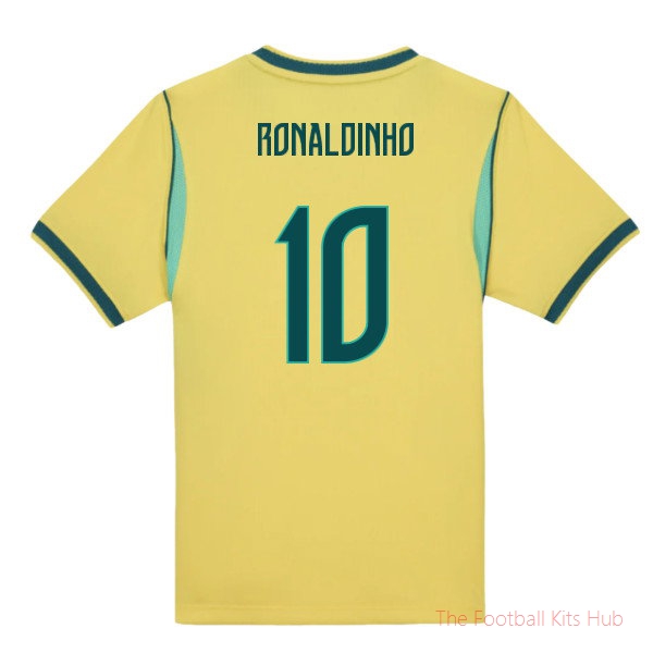 [JED] 2026/27 Brazil Home Little Boys Mini Kit (Ronaldinho 10)