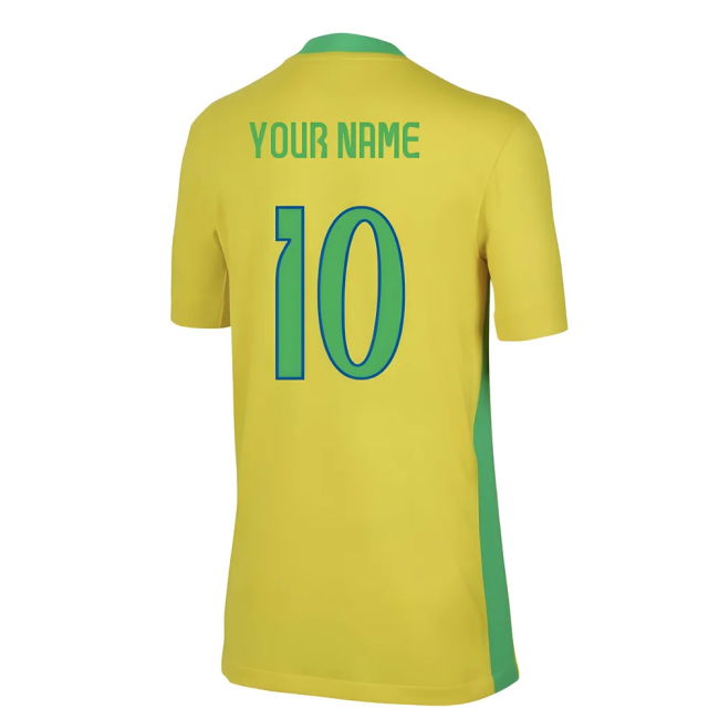 2025-2026 Brazil Womens Team Home Shirt (Kids) (Your Name)