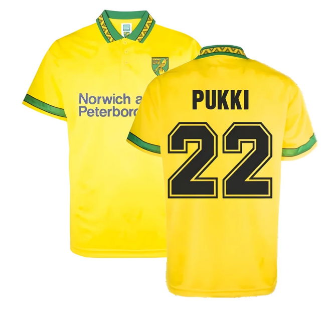 Norwich 1994 Home Retro Football Shirt (Pukki 22) | Professional