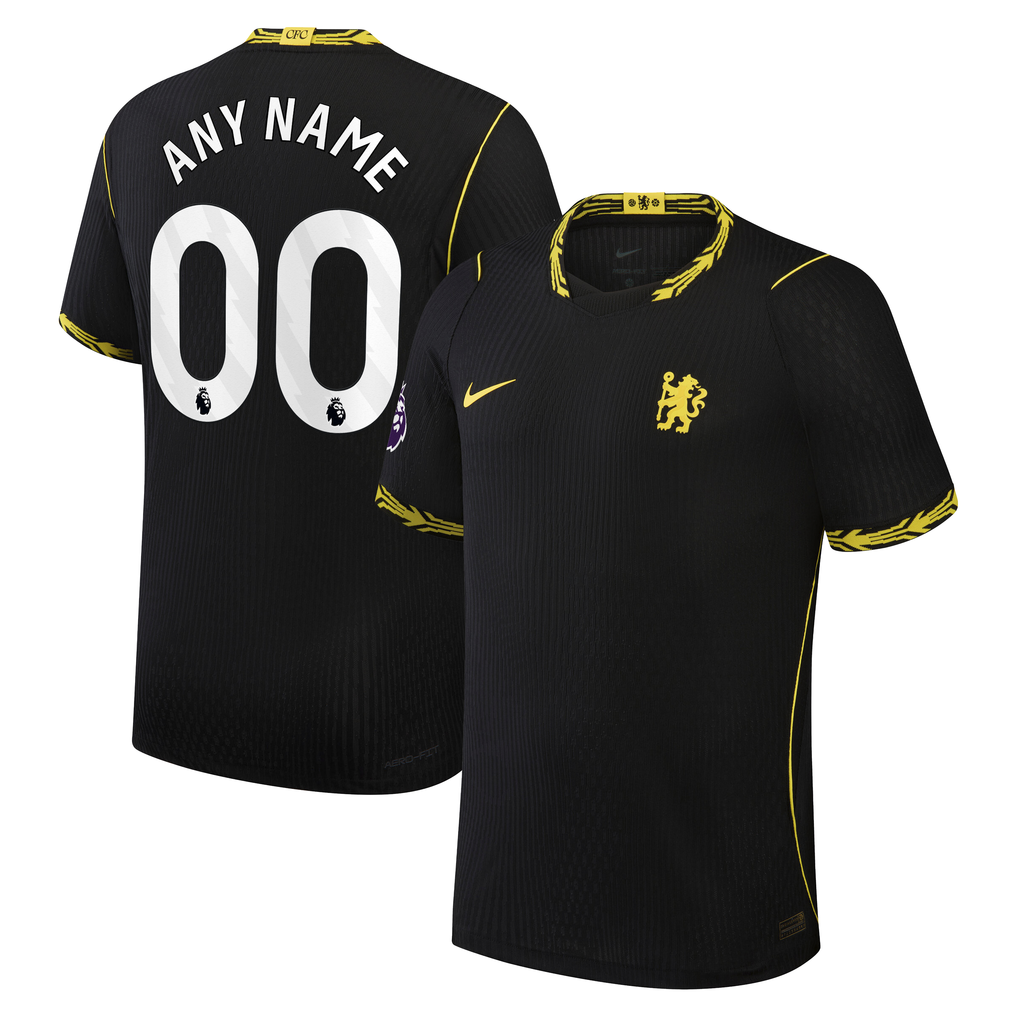 [SJH] Chelsea 2026/27 Away Match Authentic Custom Jersey - Black