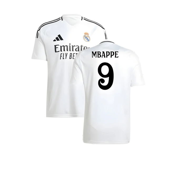 Mbappe 9 Rare Collector Quality Real Madrid Home Rare Jersey